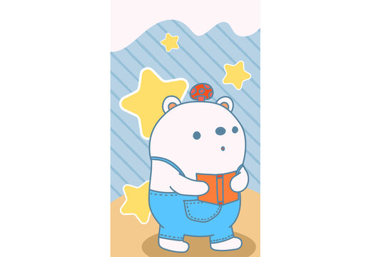小白熊星星產(chǎn)品圖案抱枕圖形