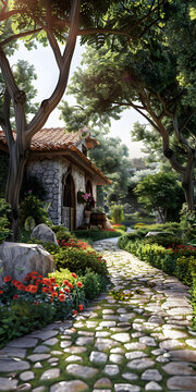 奇幻小屋的AI圖片