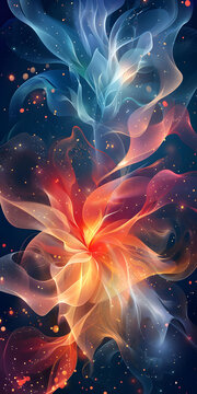 花朵綻放的AI圖片