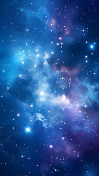 壯觀的銀河星云和恒星