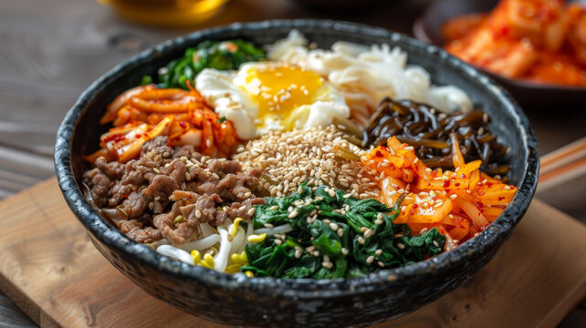 韓式拌飯的AI圖片