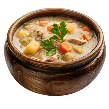 [免摳素材]一碗美味的雞肉蔬菜湯