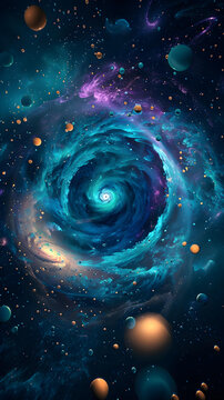 藍(lán)色星云漩渦星系