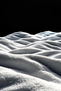 月光下的雪原