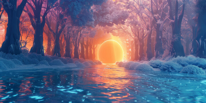 迷幻森林光球