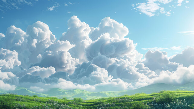 綠茵藍(lán)天美景