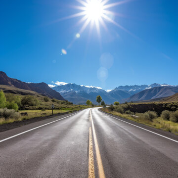 穿越山脈的公路