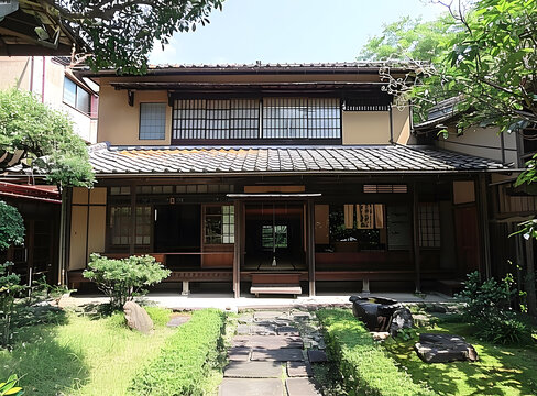 京都市內(nèi)一處日式老宅