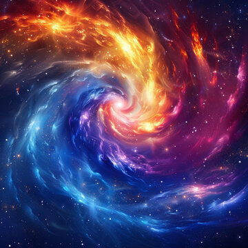 宇宙星云的AI圖片