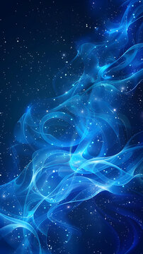 科幻的藍色星云