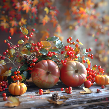 紅彤彤的秋日