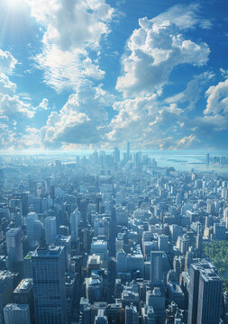 市天際線全景