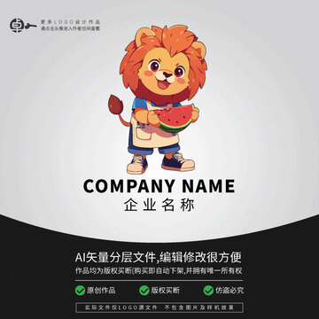 獅子水果店西瓜群眾LOGO