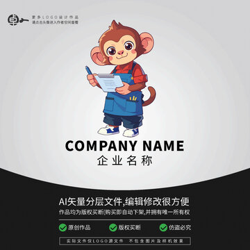 卡通形象動物LOGO
