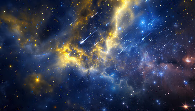 金色星光宇宙星空背景