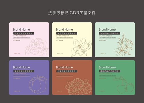 洗手液標(biāo)貼