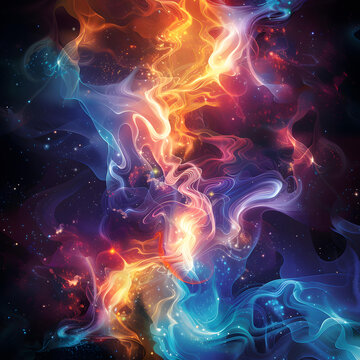 五彩斑斕的星云