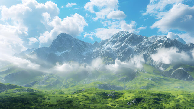 壯麗的山景