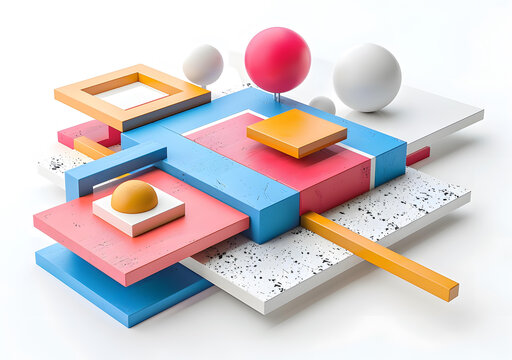 有趣的3d形狀組合
