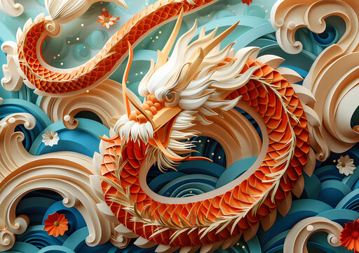 金龍呈祥的AI圖片