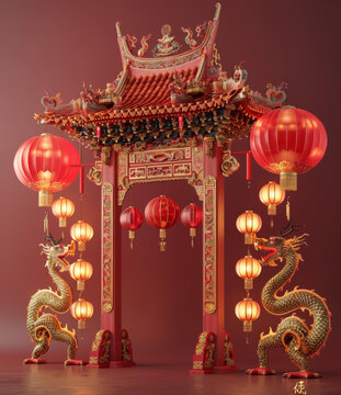 中國(guó)傳統(tǒng)牌坊建筑