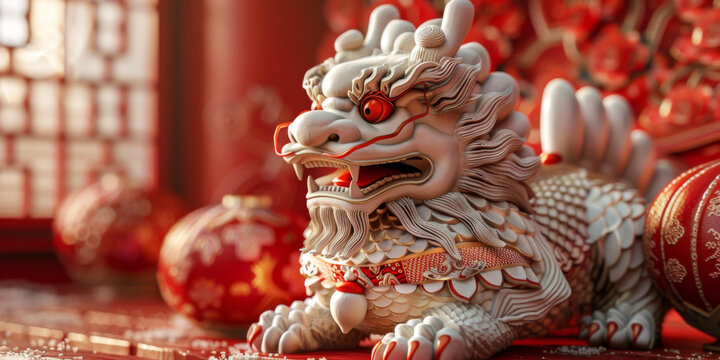 吉祥麒麟的AI圖片