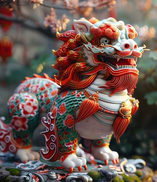 祥瑞麒麟的AI圖片