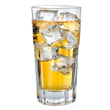 [免摳素材]冰塊黃色的飲料