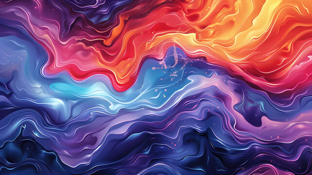 波浪狀充滿活力的抽象背景