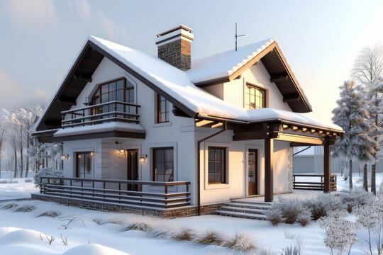 冬日里的溫馨小屋