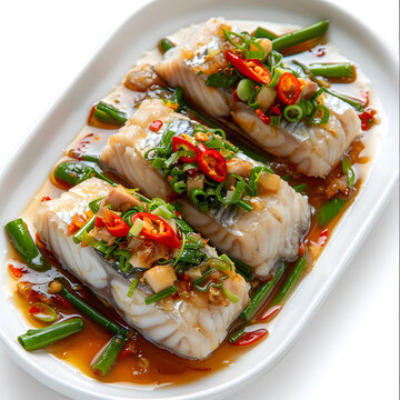 清蒸魚(yú)的AI圖片
