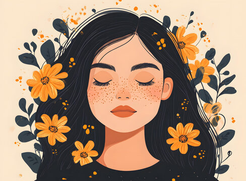 花環(huán)少女的靜謐