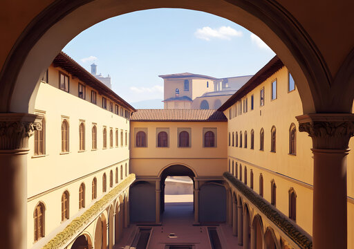 古典建筑庭院景觀