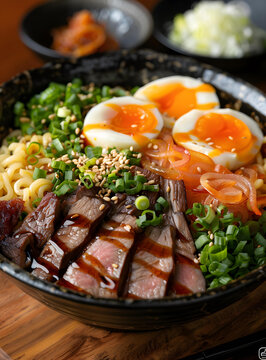 日式拉面溏心蛋牛肉拉面