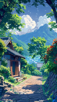 日本鄉(xiāng)村風景