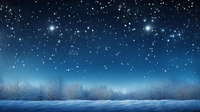 冬夜雪景圖