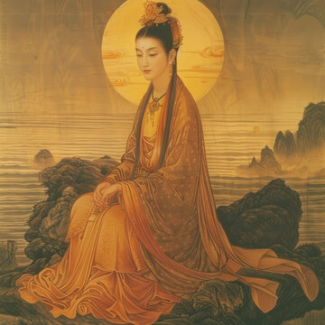 嫦娥奔月的AI圖片