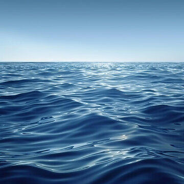 浩瀚無垠的大海陽光灑在海面上波光粼粼