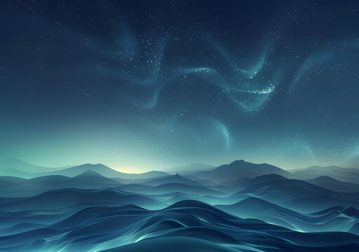 科幻：群山之巔的星夜