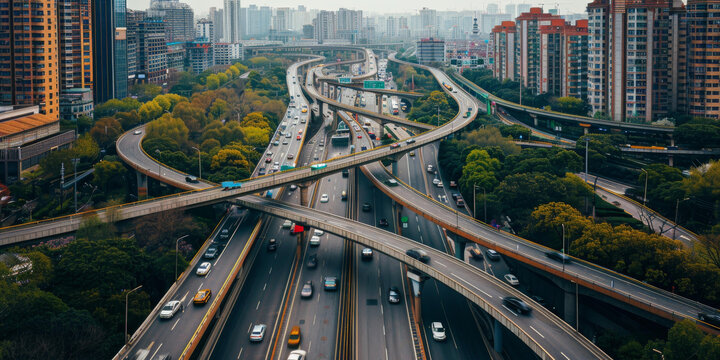 城市高架立交橋