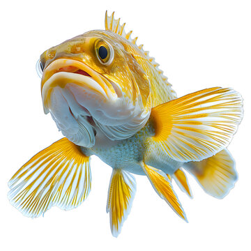 [免摳素材]近距離拍攝的黃色魚