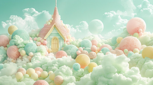 云端小屋的AI圖片