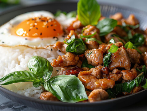 泰式打拋豬肉飯