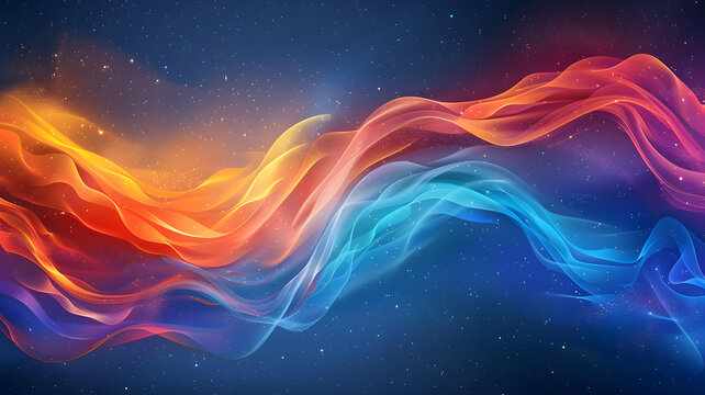 The contrast of red and blue
