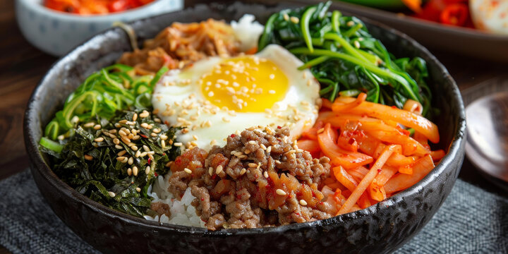 韓式拌飯的AI圖片
