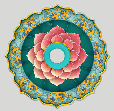 瓷盤荷花盤設(shè)計