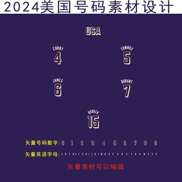 2024號(hào)碼素材設(shè)計(jì)