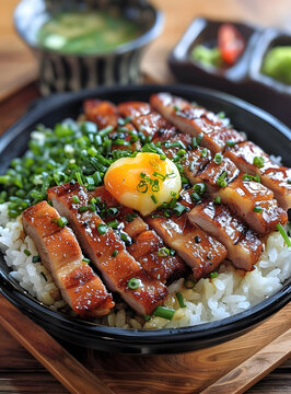 香噴噴的烤雞肉飯