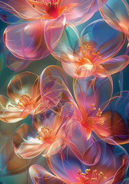 3D花卉的AI圖片