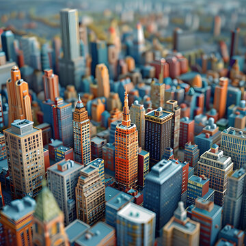 3D建模的城市景觀